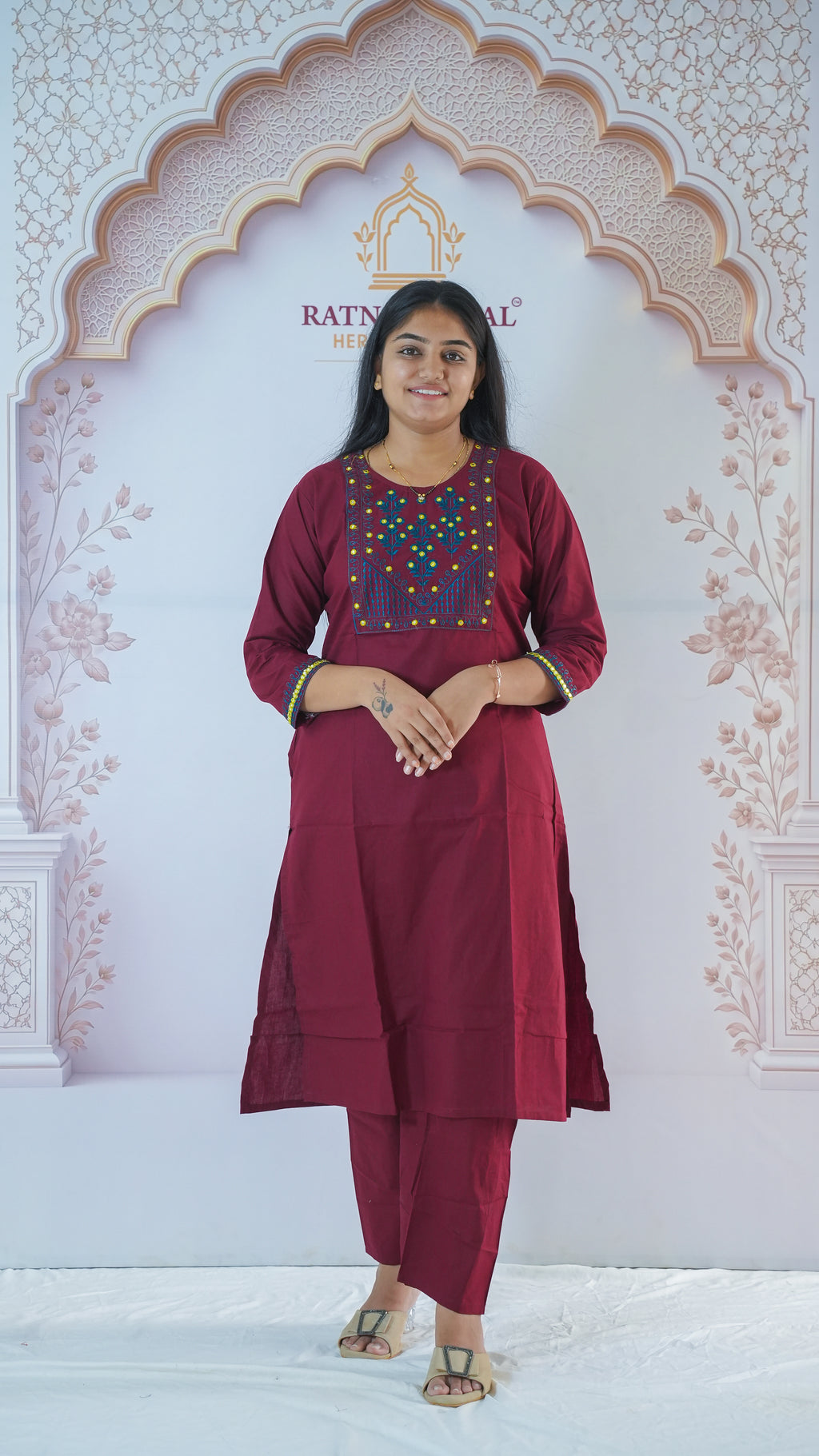 KURTI SET 1650 MARRON