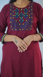 KURTI SET 1650 MARRON